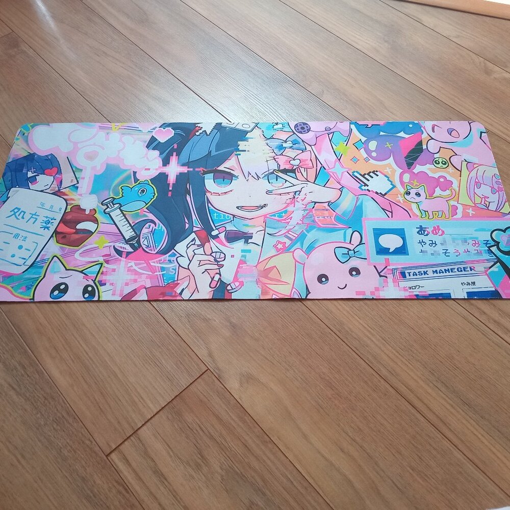 Anime Girl Mousepad -Pastel/Colorful